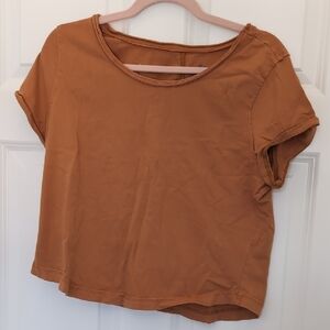 5 for $25 Pilcro Orange Crop T-Shirt Relaxed Fit